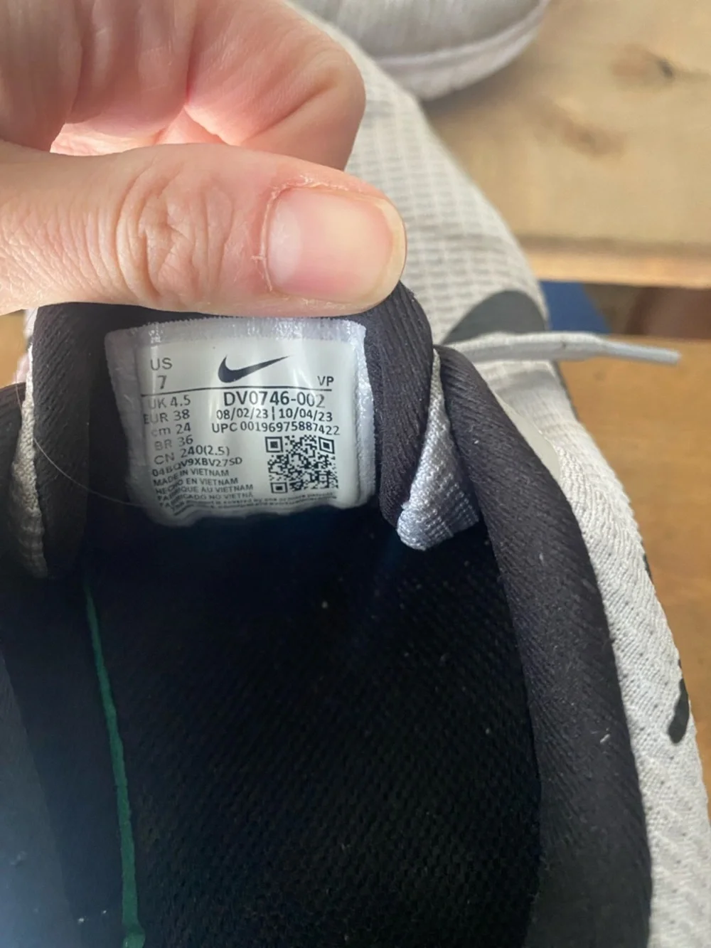 Nike Athletic Shoes with Black Swoosh and Teal Accents - Picture 5 of 5